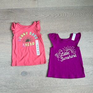 🆕 2 Ruffled Shirts / Tank Tops. 18 Months. NWT.